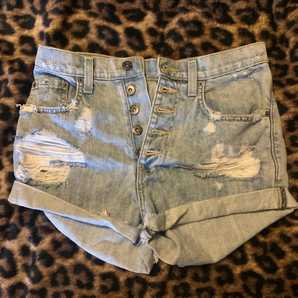Carmar high-waisted shorts